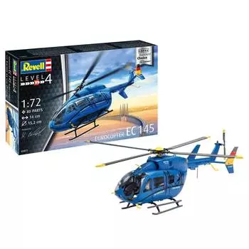 Revell Набор со сборной моделью вертолёт Eurocopter EC 145 «Builder’s Choice», 1:72