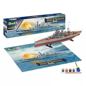 Revell Подарочный набор с моделью Линейный крейсер британского флота Hood, 1:720