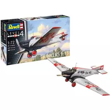 Revell Сборная модель пассажирский самолёт Юнкерс F.13, 1:72
