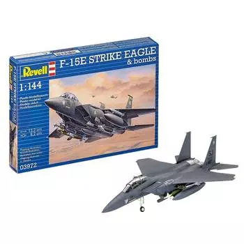 Revell Сборная модель самолета F-15E Strike Eagle &amp; Bombs, 1:144