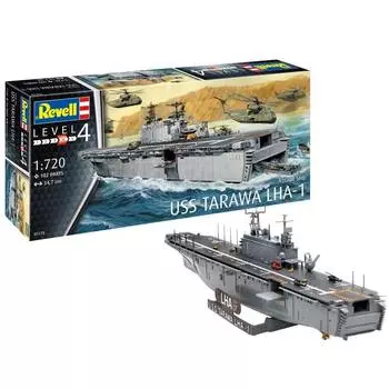 Revell Сборная модель Универсальный десантный корабль типа Тарава LHA-1, 1:720