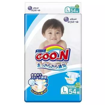 Подгузники Goon L (9-14 кг), 54 шт