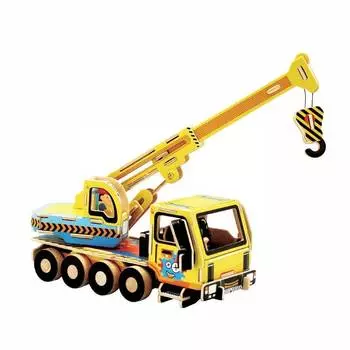 Rezark 3D Пазл Серия Дорожно-строительная техника "Кран", 74 элемента