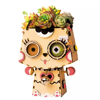Robotime Деревянный 3D пазл Pot Kitty FT731