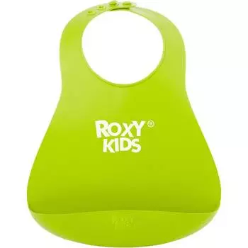 Roxy-kids Нагрудник мягкий, зелёный