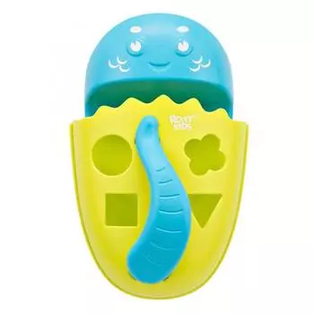 Roxy-kids Органайзер-сортер Dino с полкой для игрушек и банных принадлежностей, зеленый