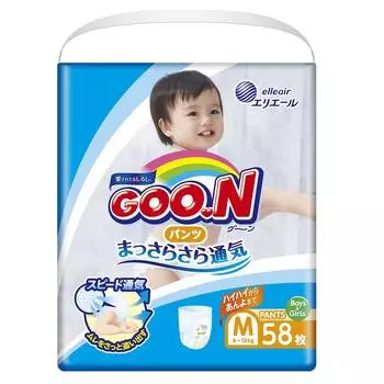 Подгузники-трусики Goon M (6-12кг), 58шт