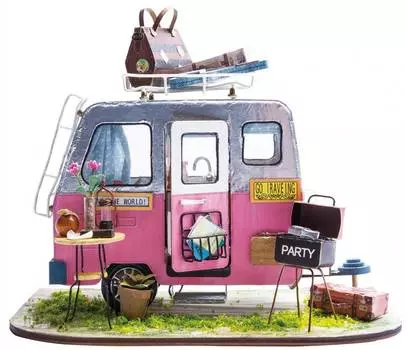 DIY HOUSE Румбокс Домик на колесах, DGM04