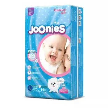 Подгузники-трусики Joonies L (9-14кг), 44 шт