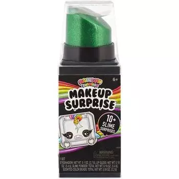 Poopsie Rainbow Surprise Игровой набор Makeup с тенями и блеском для губ, зеленый