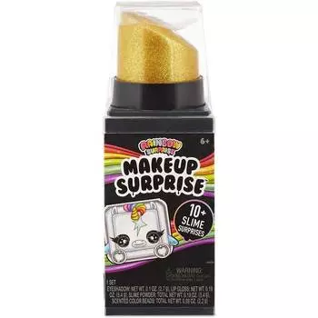Poopsie Rainbow Surprise Игровой набор Makeup с тенями и блеском для губ, золотой