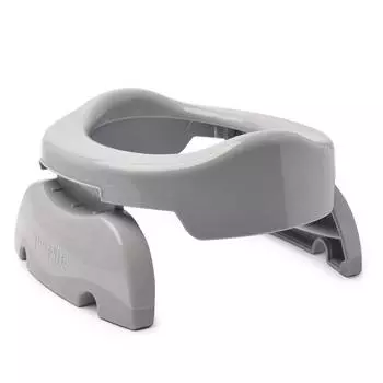 Potette Plus Дорожный складной горшок + 3 одноразовых пакета, серый