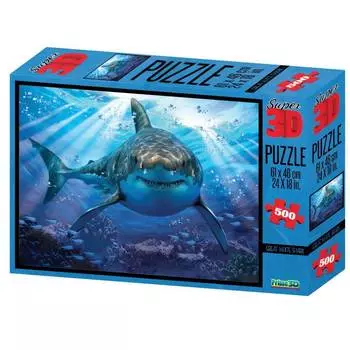PRIME 3D "Большая белая акула 10048" 3D пазл