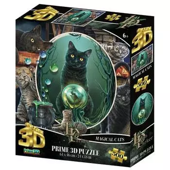 Prime 3D Стерео пазл "Коллаж Кошки"