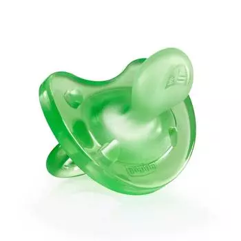 Пустышка Chicco Physio Soft, 1 шт., 0 мес.+, силикон, зеленая 310410103