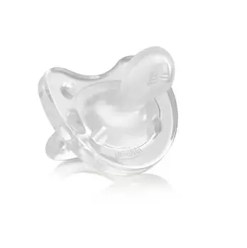 Пустышка Chicco Physio Soft силиконовая 0-6 мес+, прозрачная