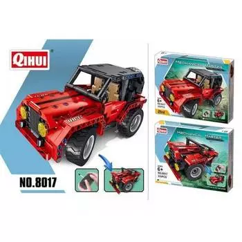 QiHui Радиоуправляемый конструктор Mechanical Master 2 в 1 Джипы, 333 детали