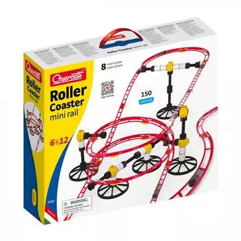 Quercetti Roller Coaster Конструктор "Серпантин" mini, 150 элементов