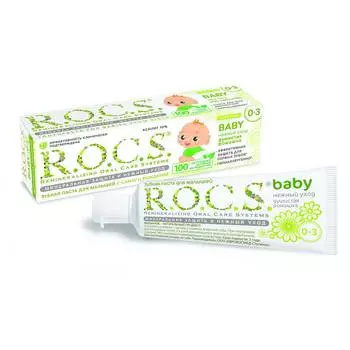 R.O.C.S. Baby Зубная паста Нежный уход "Душистая ромашка", 45 г