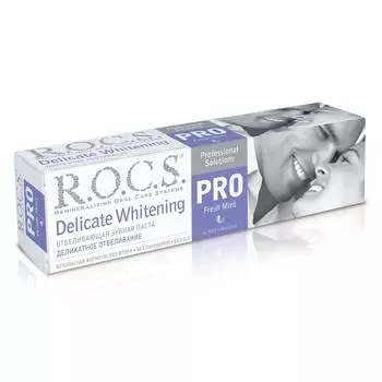 R.O.C.S. Зубная паста PRO Деликатное Отбеливание Fresh Mint, 135 г