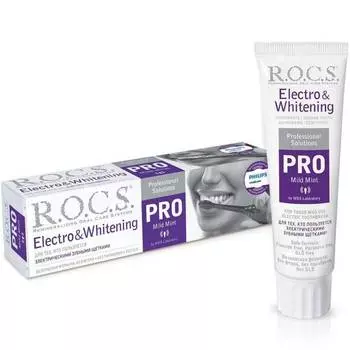 R.O.C.S. Зубная паста Pro Electro Whitening Mild Mint, 135 г