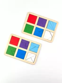 RADUGA KIDS Квадраты Никитина, 2 уровень, игра сложи квадрат