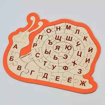 Raduga Kids "Пазл Улитка-Алфавит" - деревянный пазл