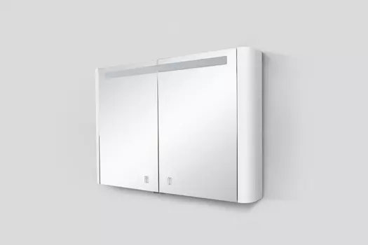 Зеркальный шкаф Am.Pm Sensation M30MCX1001WG, цвет - белый глянец, с подсветкой, 100 см