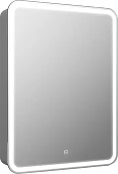 Зеркальный шкаф Art&amp;Max Platino 60 см AM-Pla-600-800-1D-R-DS-F с подсветкой, белый