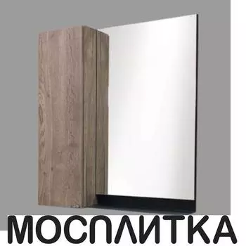 Зеркальный шкаф Comfortу Кёльн-75, дуб темный