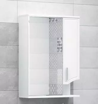 Зеркальный шкаф Corozo Креста 55, белый