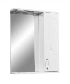 Зеркальный шкаф Stella Polar Фантазия 55/C SP-00000224 55 см с подсветкой, белый