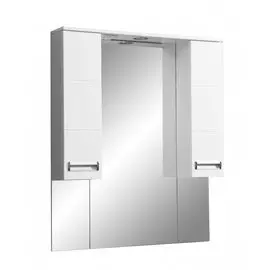 Зеркальный шкаф Stella Polar Фиора 90/C SP-00000211 90 см с подсветкой, белый