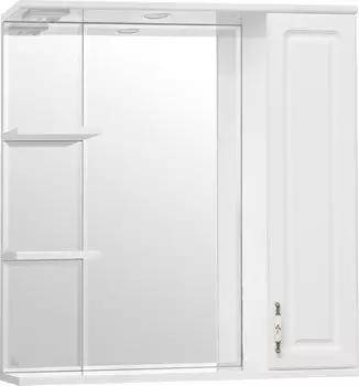 Зеркальный шкаф Style Line Олеандр-2 75/С Люкс, белый