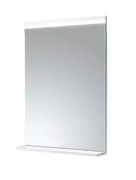 Зеркало Aquaton Рене 1A222302NR010 60 x 85 см настенное с подсветкой, цвет белый/грецкий орех