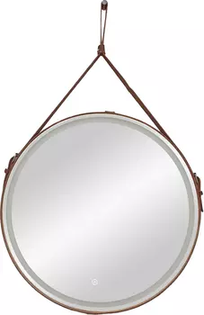 Зеркало Art&amp;Max Milan 80 см AM-Mil-650-DS-F-Brown с подсветкой, коричневый