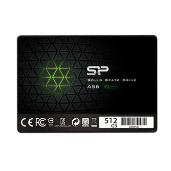 Накопитель SSD 2.5'' Silicon Power SP512GBSS3A56A25 Ace A56 512GB 3D NAND TLC 560/530MBs 7mm черный