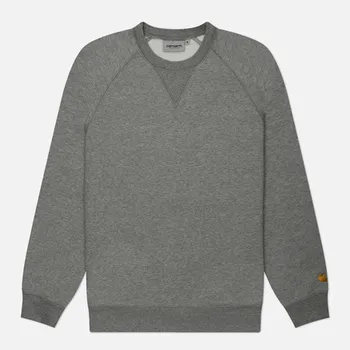 Мужская толстовка Carhartt WIP Chase, цвет серый, размер XXL