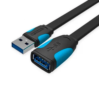 Кабель-удлинитель USB(Am)-USB(Af), 3А, 2 м, черный, Vention (VAS-A13-B200)