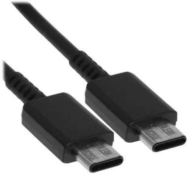 Кабель USB Type-C-USB Type-C, 1.8 м, черный, Samsung (EP-DX310JBRGRU/EP-DX310JBEGEU)