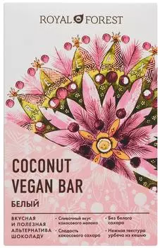Шоколад Royal Forest Coconut Vegan Bar Белый 50г