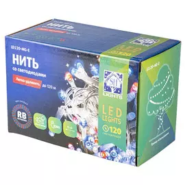 гирлянда 12м 120LED красный/синий до 10-ти соединений