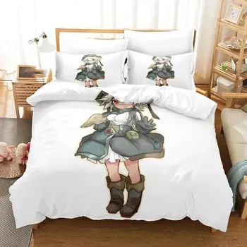 Аниме Made in Abyss Комплект постельного белья для мальчиков и девочек Twin Queen Size Пододеяльник Наволочка Кровать для мальчиков Модный домашний текстиль 70x133cm 2pcs