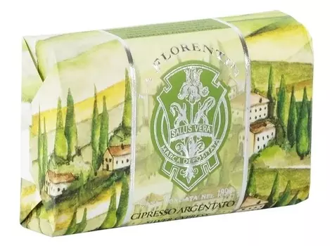 LA FLORENTINA Мыло натуральное, серебристый кипарис / Silver Cypress 200 г