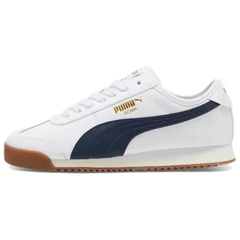 Кроссовки мужские Roma Lifestyle Shoes Men Low-Top White/Blue Puma