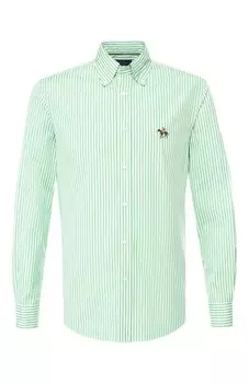Хлопковая сорочка с воротником button down Ralph Lauren