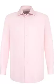 Хлопковая сорочка с воротником кент Brioni