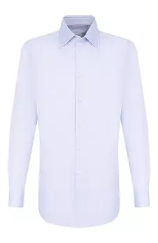 Хлопковая сорочка с воротником кент Brioni
