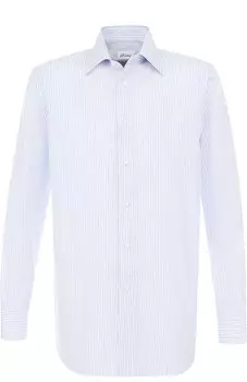 Хлопковая сорочка с воротником кент Brioni