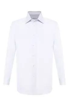 Хлопковая сорочка с воротником кент Brioni